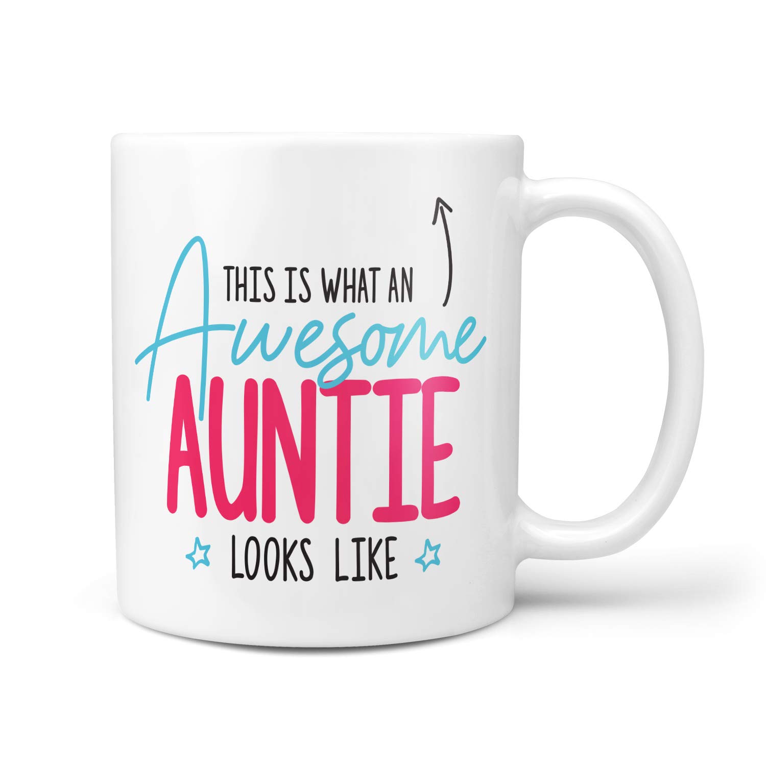 This is What an Awesome Auntie Looks Like Gift Present Christmas Birthday 10oz Ceramic Mug
