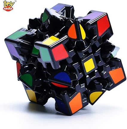 Toy Arena Great Brain Teasing Gear 3x3x3 Magic Cube 3D Twisty Puzzle for Kids and Adults (Gear Cube V2)