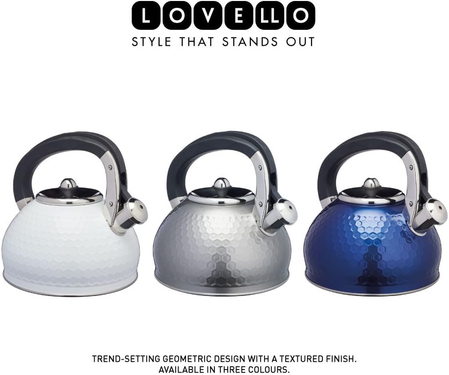 Kitchen Craft Lovello Induction Stovetop Whistling Kettle, Stainless ...