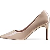 Elisabet Tang 3 in Classic Pointy Pull on Heeled Wedding Pumps - Comfortable Stiletto Closed Toe Dress Heels for Prom Work
