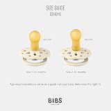BIBS Boheme 2-Pack Pacifier Nipple Round Danish Made Size 2 Dusty Pink view 2