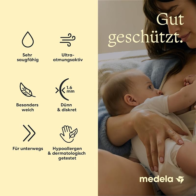Ultra-atmungsaktive Stilleinlagen – Hochgradig saugfähig – Diskretes Design für hohen – 60er Pack