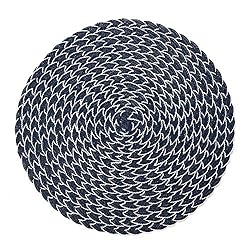 SHACOS Round Braided Placemats 15 inch Set of 4