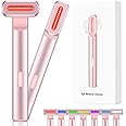 Red-Light-Therapy-for-Face,7 in 1 LED Light-Therapy-Wand for Face and Neck - Microcurrent Facial Device for Anti-Aging - Face & Eye Massager Skincare (7 Colors led Light)
