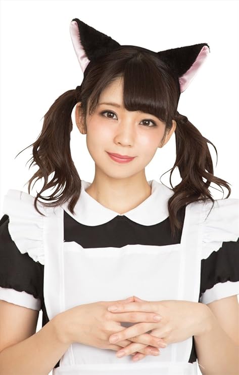 Amazon Party City コスプレ 猫耳カチューシャ ふせ耳 ユニセックス 黒 ピンク コスプレ 仮装 通販