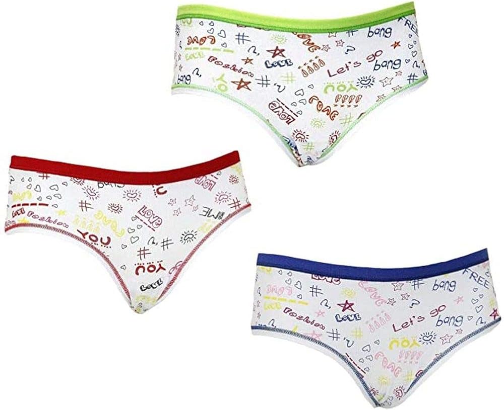 Slip Bimba JADEA - Confezione Da 3 Pezzi In Cotone E Modal, Comodi E Traspiranti