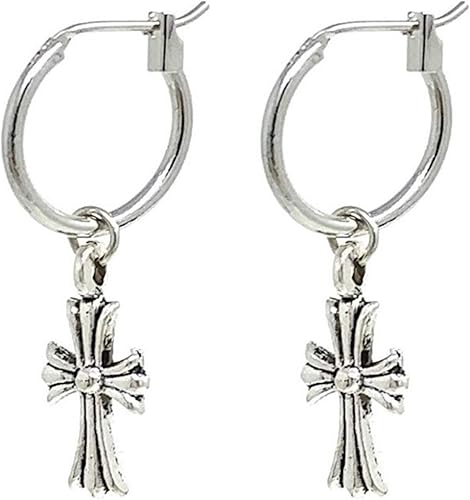 Amazon Puente ピアス クロス クロスピアス シンプル 18g 十字架 十字 両耳用 両耳 ピアス わっか Gd G Dragon Bts フープ フープピアス メンズ レディース 十字架ピアス 2個セット フック シルバー 銀色 ボディピアス 通販