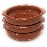 ToCi Set van 6 tapasschalen bruin ovenschaal | 175 ml Cazuela schaal | Ton-dessertkommen Mediterrane 11,5 cm | Traditionele klei uit Spanje ToCi Set van 6 tapasschalen bruin ovenschaal | 175 ml Cazuela schaal | Ton-dessertkommen Mediterrane 11,5 cm | Traditionele klei uit Spanje