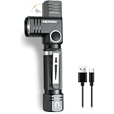 NICRON N7 EDC Flashlights Rechargeable, 90 Degree Flashlight with Magnet 600 High Lumens Mini Flashlight 4 Modes- Best High Lumens are for Camping, Outdoor, Hiking,Gift