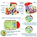 LUKAT Toddler Toy for 1 2 3 4 Years Old Baby Activity Early Educational Toys Drop and Go Truck with 3 Color Balls Popper Sorting / Light/ Talking Music Locomotive