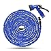 Expandable and Flexible Garden Hose. 25, 50 and 75 Foot Expanding or Collapsible Hose for Easy Home Storage (Blue, 50 Foot)