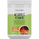 NaturalSlim 代謝維生素 - 能量和新陳代謝支持 - 結合高效的多種維生素、礦物質、B 複合物、Msm和消化配方補充劑 男女皆宜 - 膠囊,1 入
