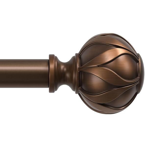 PESENP ANTIQUE BRONZE CURTAIN RODS FOR WINDOWS 48...