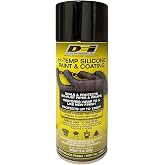 Design Engineering 010301 High-Temperature Silicone Coating Spray - Black, 2 Pack