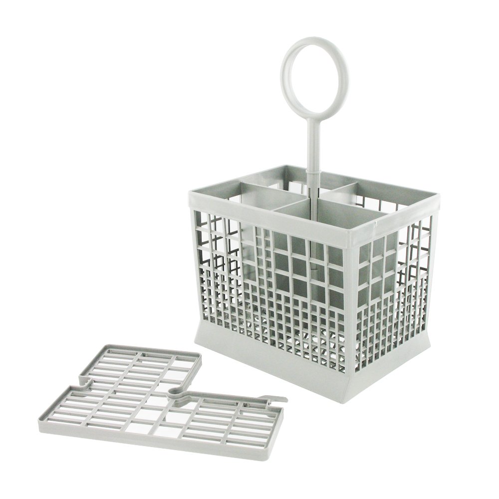 4-Compartment Cutlery Basket Fits Bosch/ Siemens Dishwasher, Dark Grey