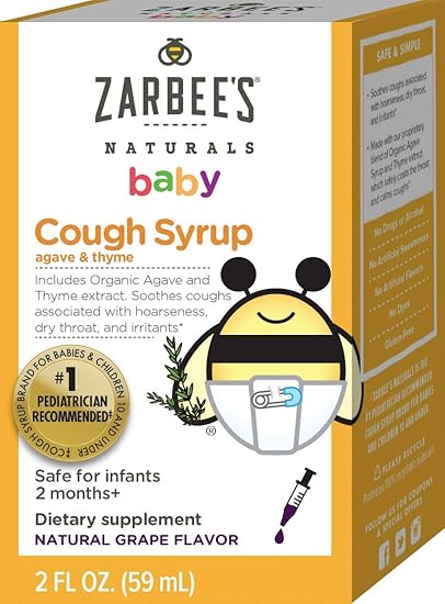 Zarbee S Naturals Baby Hustensirup Mit Agave Thymian Naturlicher Traubengeschmack 57 Ml Flasche Amazon De Gewerbe Industrie Wissenschaft