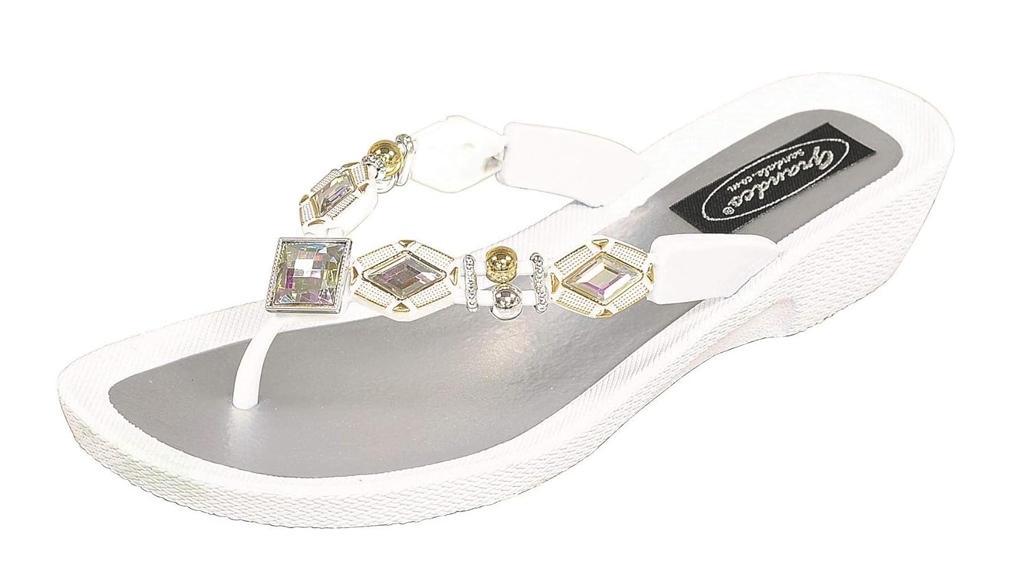 diamond thong sandals