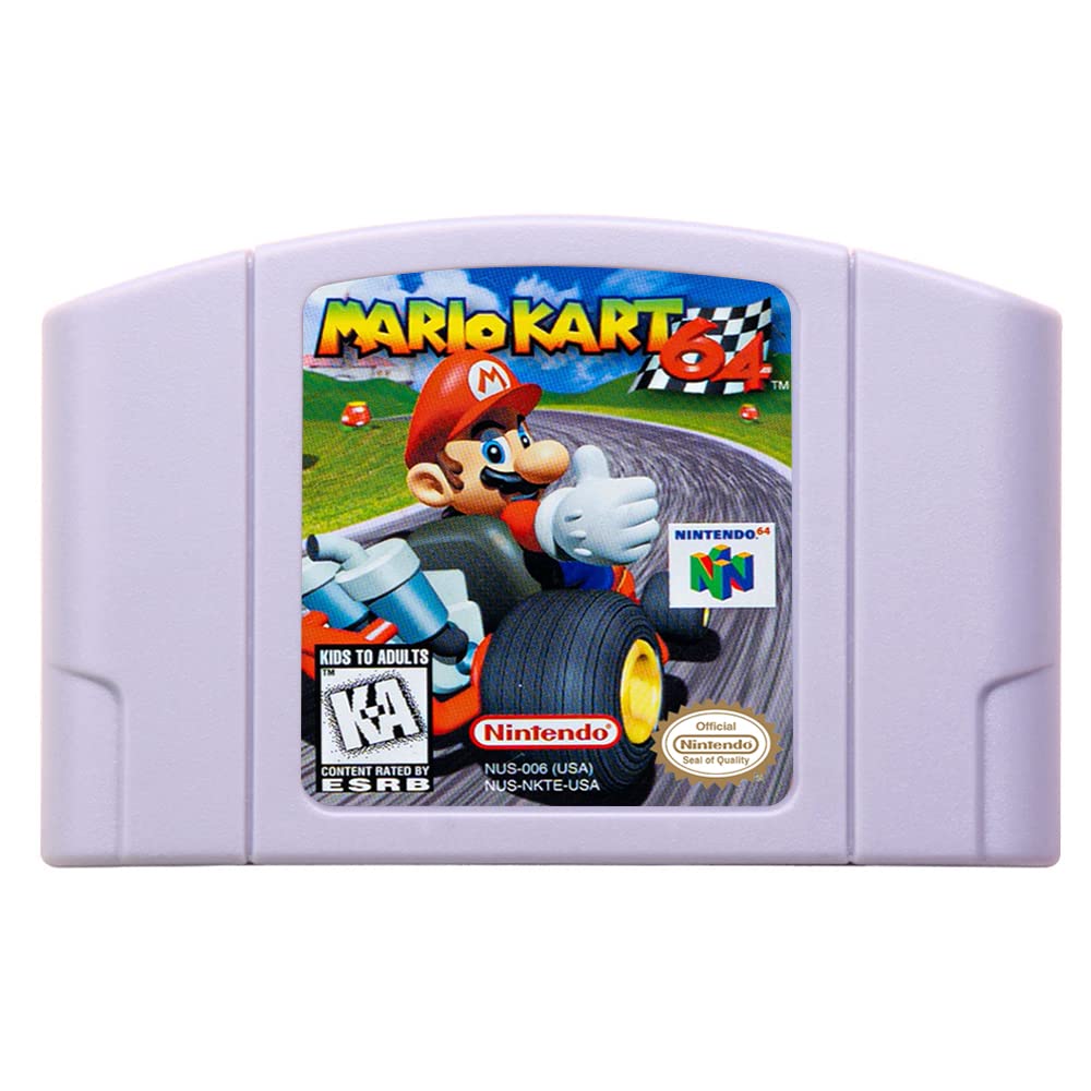 INSTR N64 games Cartridge Mario Kart 64 NTSC Version Retro Games reconstructed