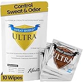 Kleinert's Antiperspirant Wipes for Men & Women - Sweat Wipes Reduces Excessive Sweating, Blocks Sweat & Odor for Extended Protection, Travel-Friendly (10 Count)