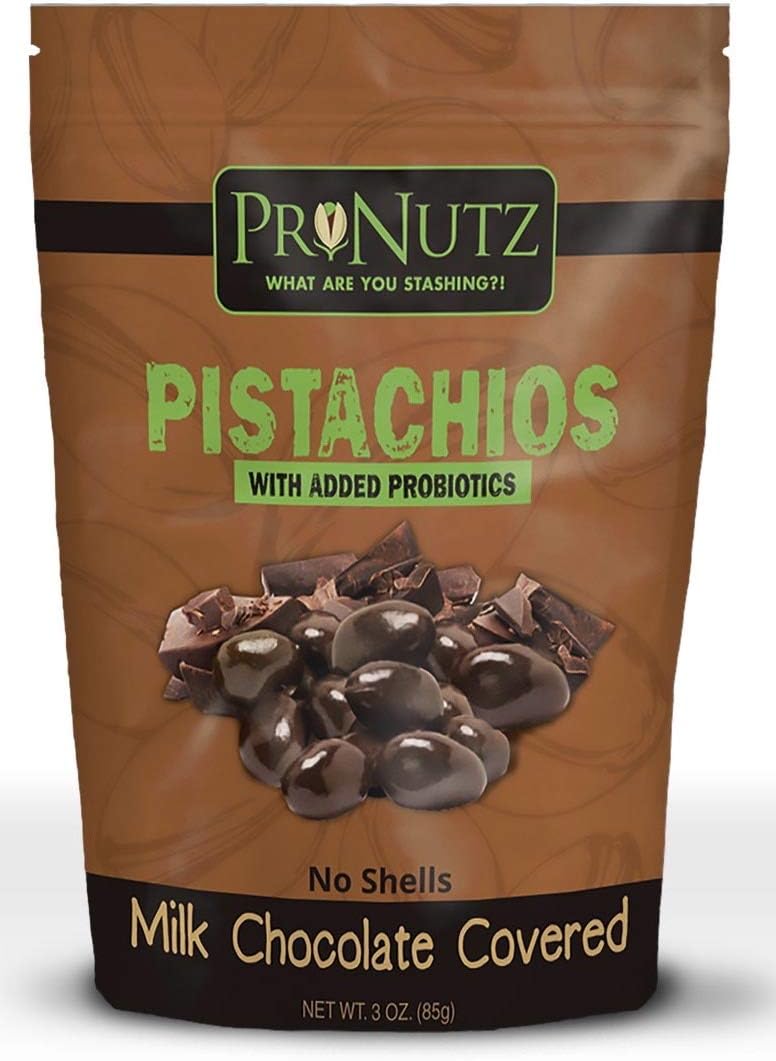 Pronutz Chocolate Covered Pistachios With Added Probiotics