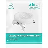 [36 Counts]Newnice Disposable Potty Liners for OXO Tot 2-in-1 Go Potty | Leak-Proof with Absorbent Pads, Portable Travel Pott