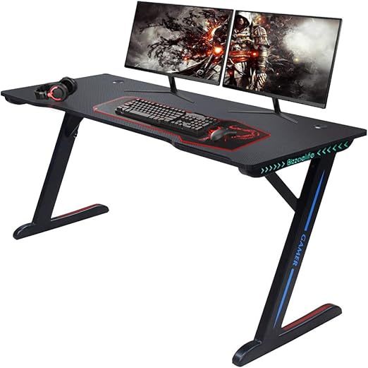 led computer gaming desk