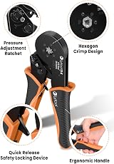 Lytool Hexagonal Ferrule Crimping Tool Kit 0.08-16mm² Twin Ferrules 1200Pcs view 2