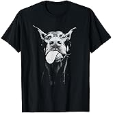 Confident Doberman with Playful Tongue-Out Attitude T-Shirt