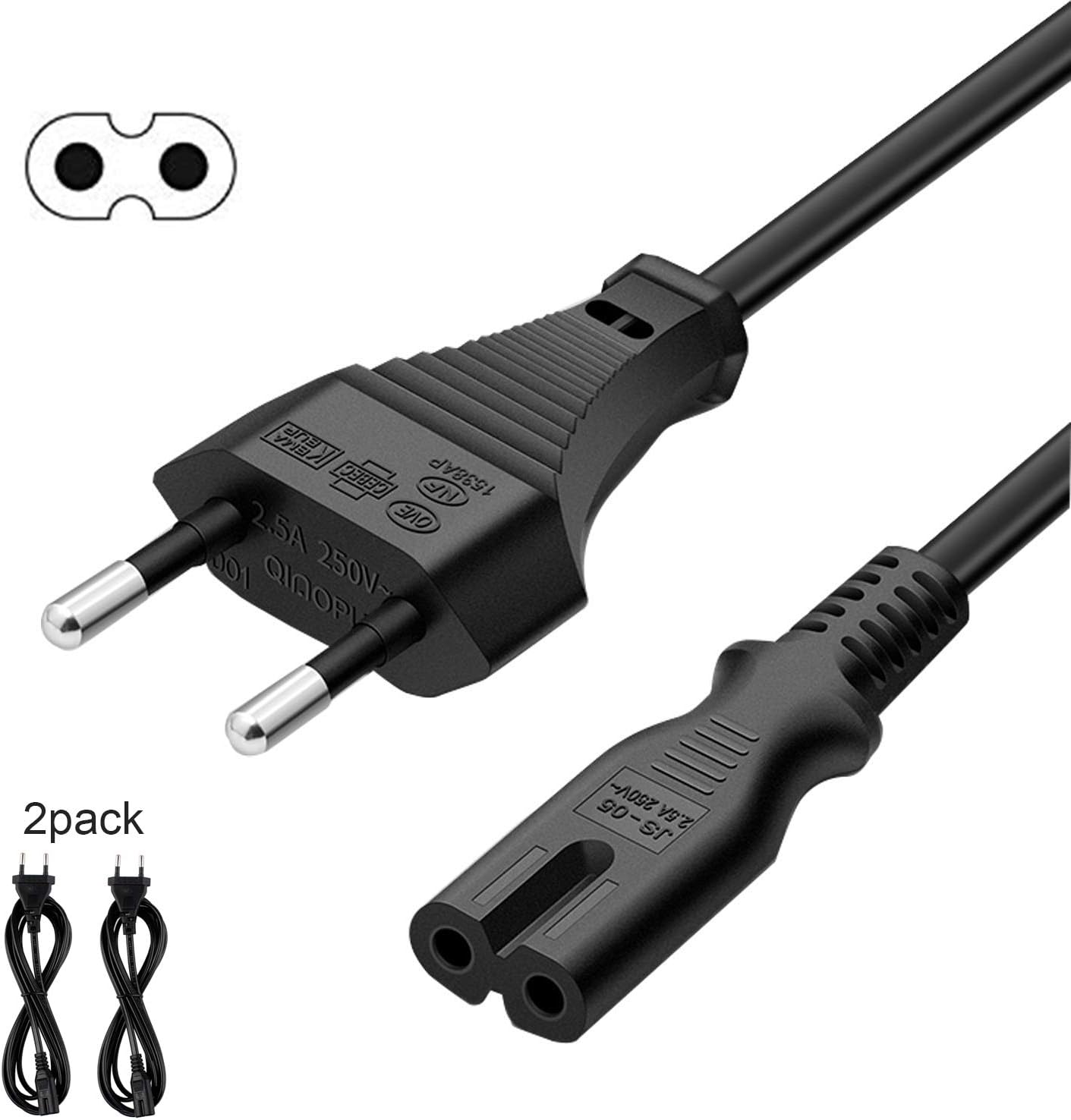 FSKE Cable Alimentation C7 2M 2 Broches EURO Fiche Vers Figure 8 Power