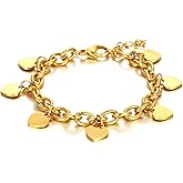 DEAROK Gold Bracelets for Women Charm Bracelets for Women Stainless Steel Bracelets Jewelry Gift