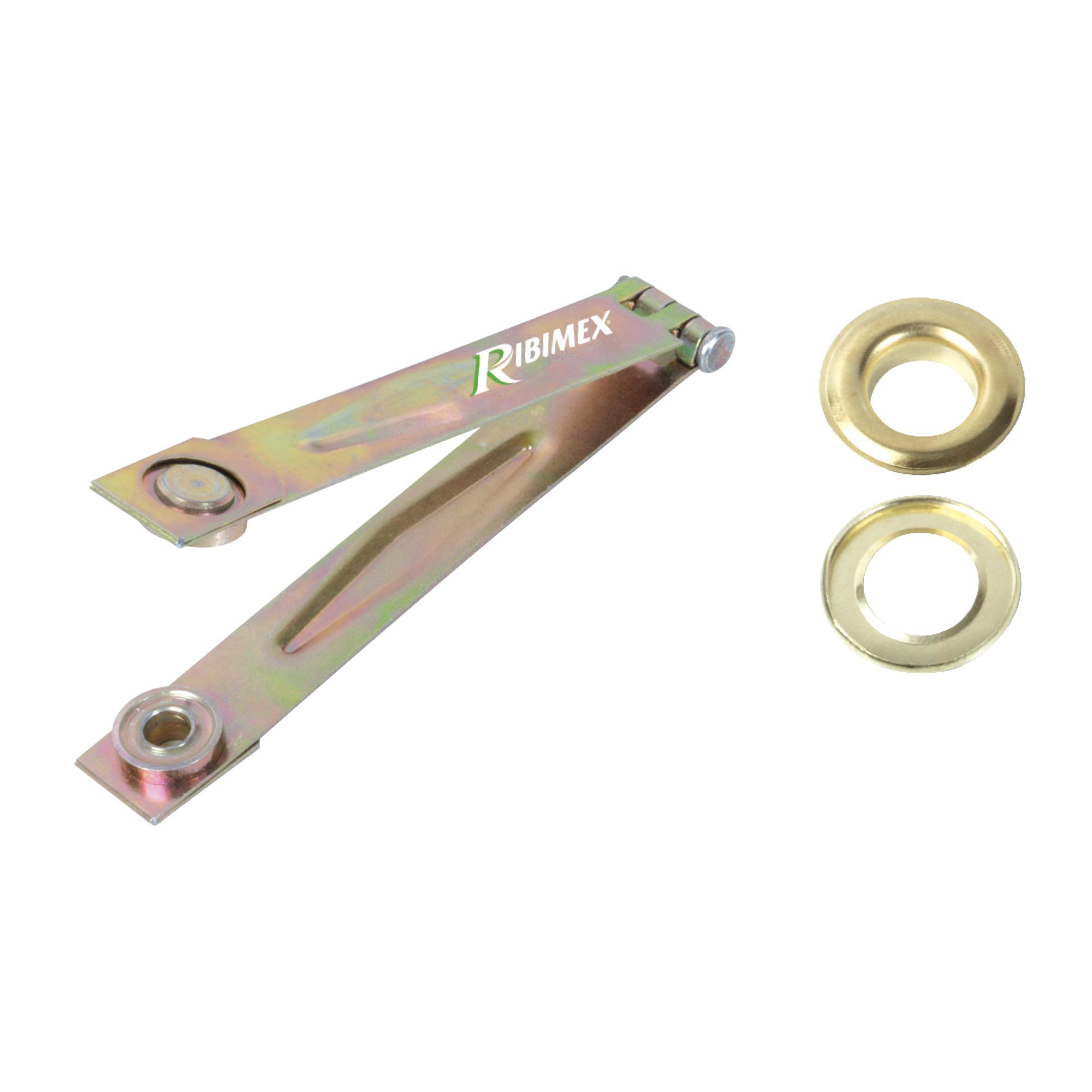 Ribitech 6301 Tarpaulin Eyelet Pliers with 50 Eyelets Gold