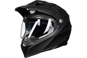 ILM Off Road Motorcycle Dual Sport Helmet Full Face Sun Visor Dirt Bike ATV Motocross Casco DOT Certified Model 606V