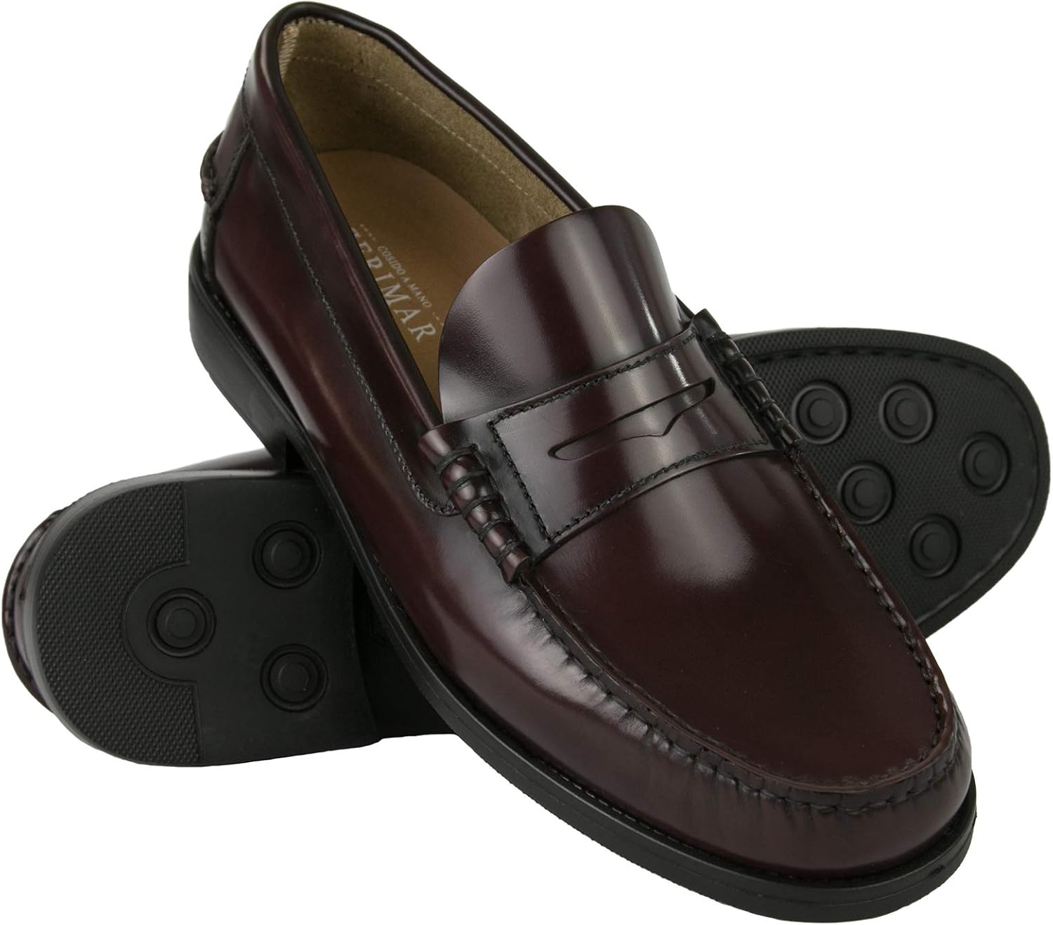 Chaussures Homme Style Antifaz CASTELLANOS - Rouge - Taille 40 - Cuir - Marque 1901 - Occasion