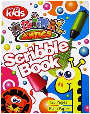 Children's Scribble, Drawing, Sketching Book - 125 Plain Pages