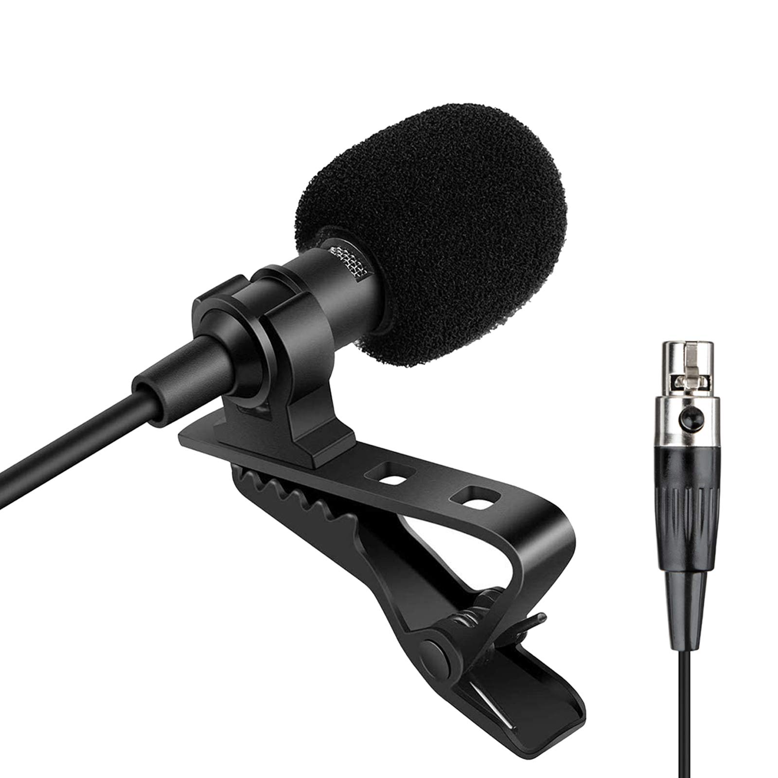 Photo 1 of Sujeetec Lavalier Microphone Lapel Microphone Compatible with Shure Wireless Transmitter - Unidirectional Condenser Mic - Mini XLR TA4F Plug