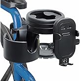 GFERTRE Mobility Combo Pack 3 in 1, Hook, Phone and Cup Holder for Walker, Portable Beverage Holder for Wheelchair and Strollers