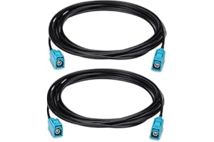 CAPChang GPS Antenna Extension Cable 10FT/3M 2 Pack Fakra Z Female to Female Sirius Antenna Cable- GPS Navigation Module, Android Host Stereo Surround, FM/AM Radio, Sirius XM Satellite Radio