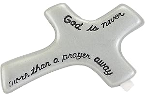 CA Gift PC111 God Is Never More Than A Prayer Away Palm Cross Frame, 2-7/8" x 1-7/8"