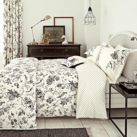 Sanderson Bedding Pillemont Toile Double Kingsize Throw Truffle