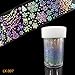 CHARMING MAY 8 roll Geometric Water Marble Holographic Starry Series Nail Foil Flower Dream Catcher Holo Christmas Transfer Sticker 98cm