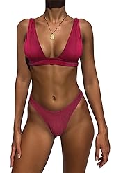 Bathing Suits for Women Deep V Neck Sexy Two Piece