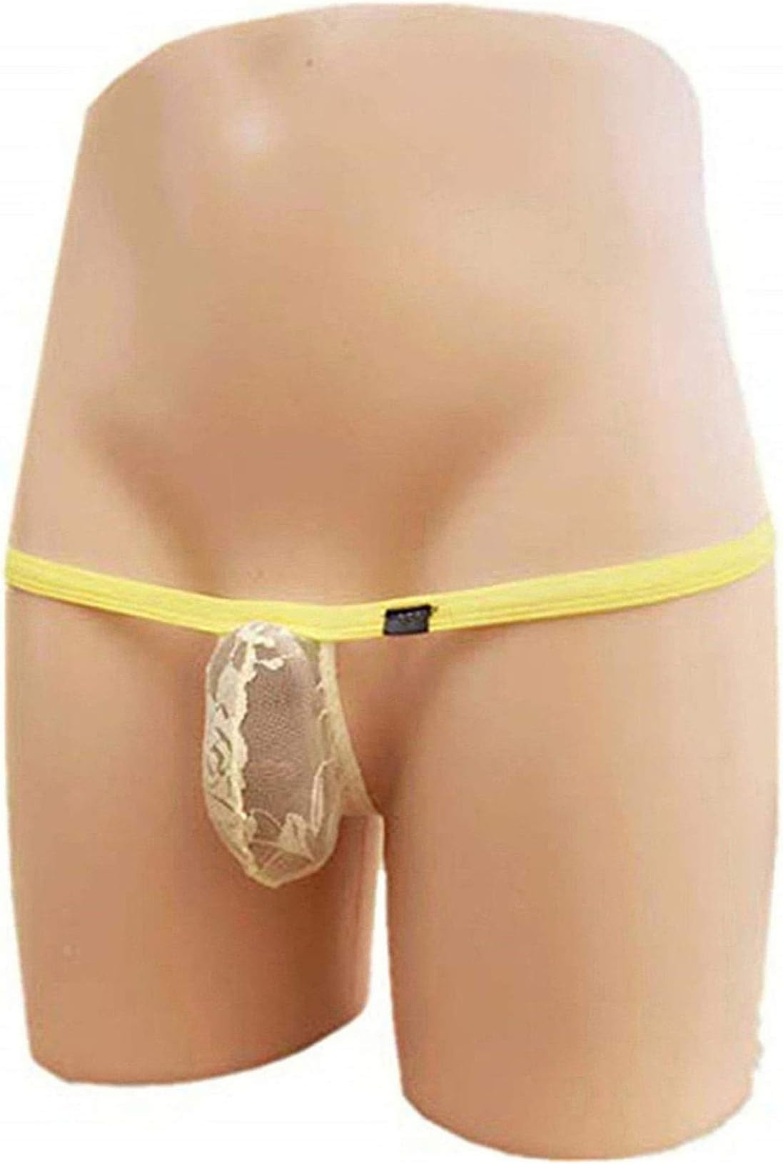 String Slips Men's Hollow Thong Lace Male Bound T-Back Jacquard Underwear G-String Nightwear
