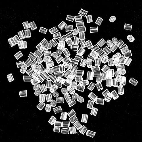 Earring Backs - 500pcs - Earring Backs - Clear with Kare & Kind retail packaging (2.5mm x 3mm)