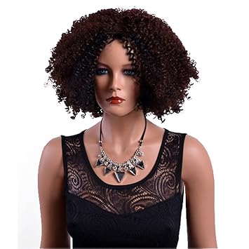 Beron 14 Women Girls Short Curly Bob Wig Afro Curly Kinky Hair