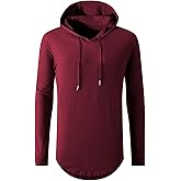 Aiyino Men's S-5X Long Sleeve Fashion Athletic Hoodies Sport Sweatshirt Hip Hop Pullover