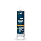 BOSTIK Climb 10.1oz Premium Adhesive Glue for Medium Floor &amp; - 1 Cartridge | Professional Grade - Non-Sag - Sound Reducing - Quick Curing - Zero Solvents - Low Odor &amp; Easy Clean