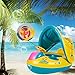 LAMASTON Baby Pool Float with Canopy Inflatable Swimming Floats for Kids, Baby Swimming Ring Pool Toys for Toddlers (Style A)