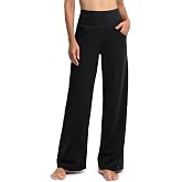 Promover Wide Leg Pants for Woman Yoga Pants with Pockets Stretch | Moisture Wicking, Buttery Soft Feel, 4-Way Stretch, Breathable Fabric, High Waist, Yoga, Casual Wear &amp; Travel