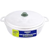 Universal (27.7 QT / 26.6 Liter) Caldero Pot with Lid, Extra Large Cast Aluminum Cooking Pot, 75-Cup Rice Pot for Restaurants, Catering, Events &amp; Large-Batch Cooking, Made in Colombia