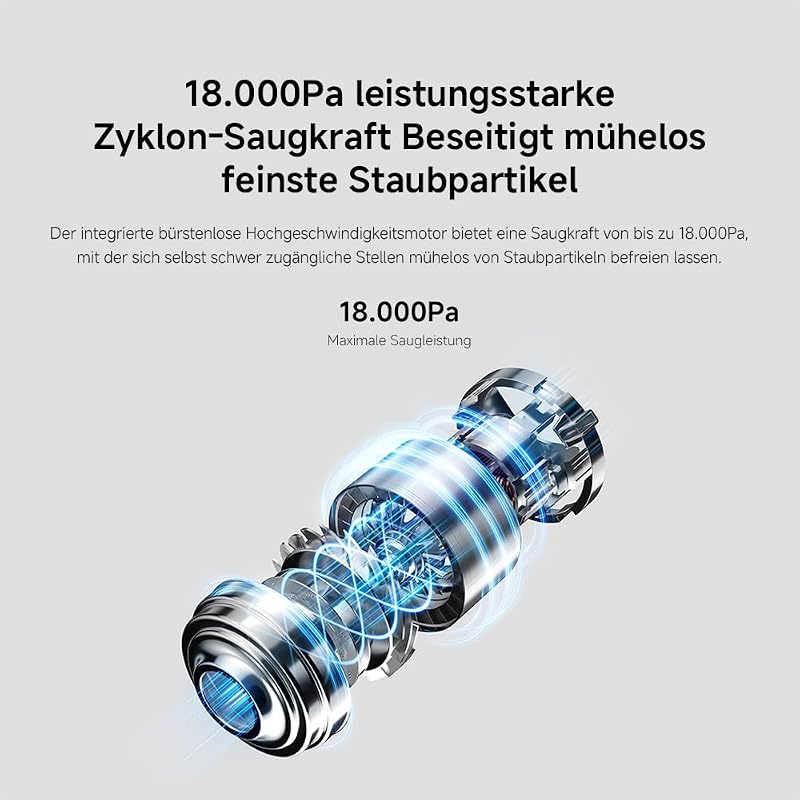 G20 Lite Akku-Staubsauger, 18.000 Pa, bis zu 40 Min., LED-Licht